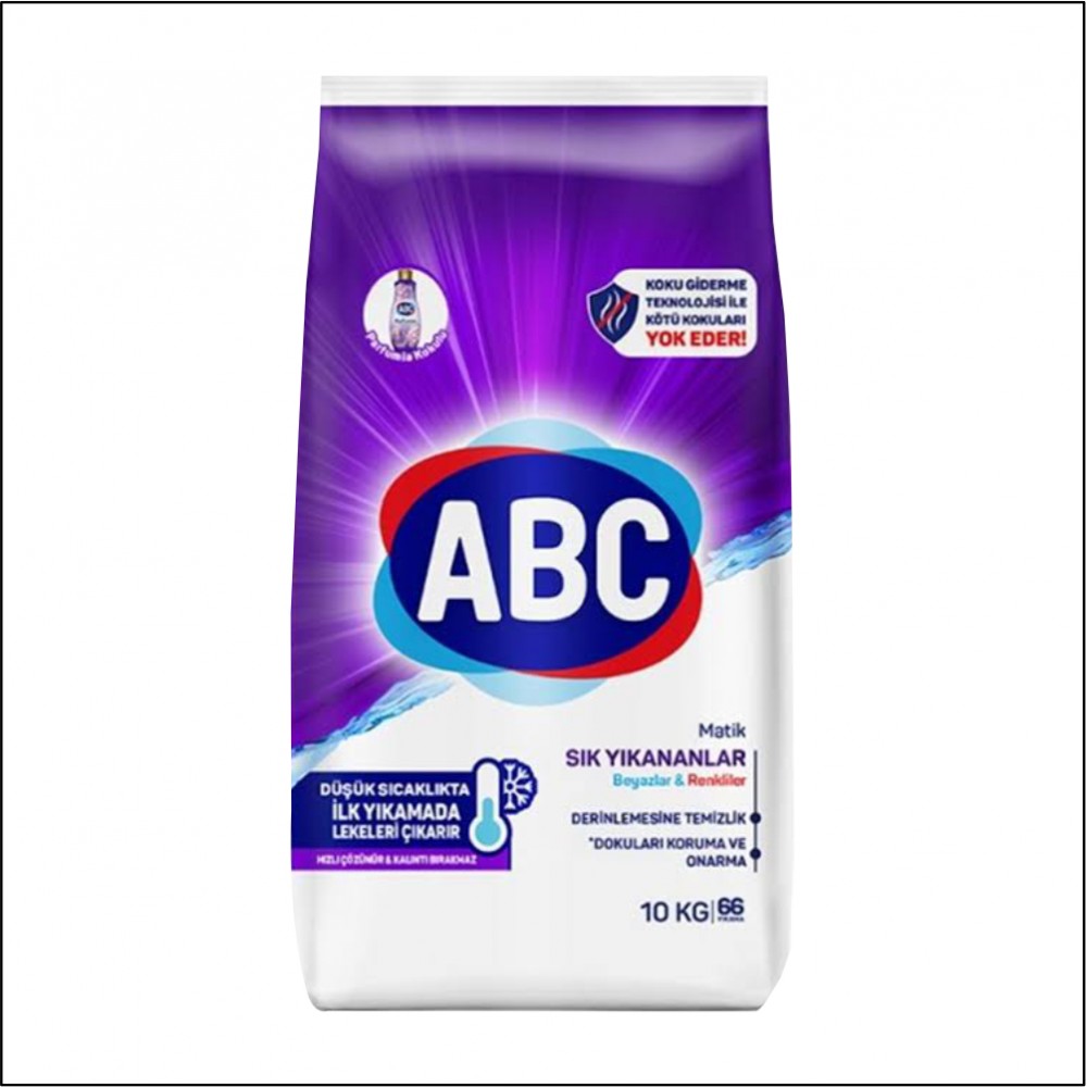 ABC Matik Toz Deterjan Renkliler ve Beyazlar 10 Kg