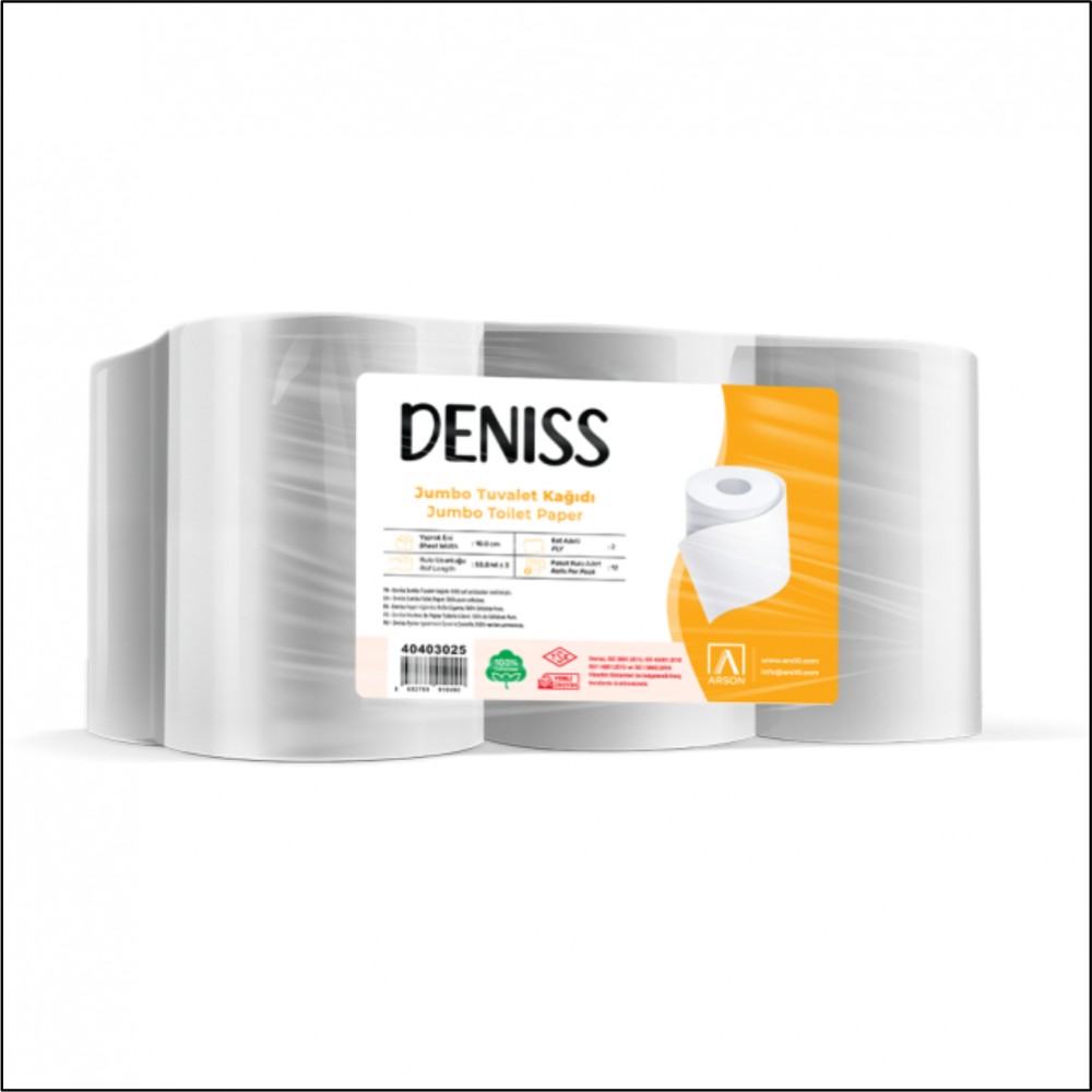 Deniss Jumbo Tuvalet Kağıdı 2,5 Kg - Koli