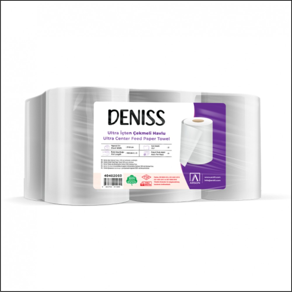 Deniss Ultra İçten Çekmeli Havlu 6 Kg - Koli