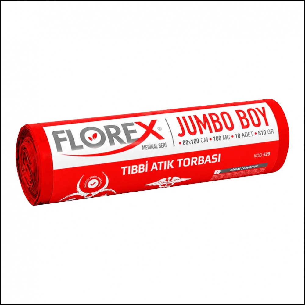 Tıbbi Atık Poşeti 80x110 Florex